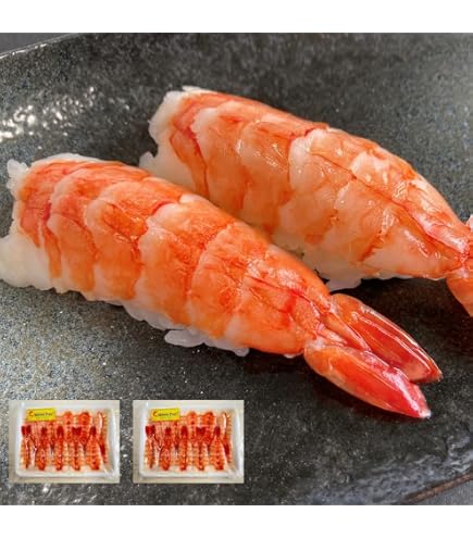 Amazon.co.jp: 頭肉付き 寿司えび 7L 20尾 寿司エビ お寿司 お刺身